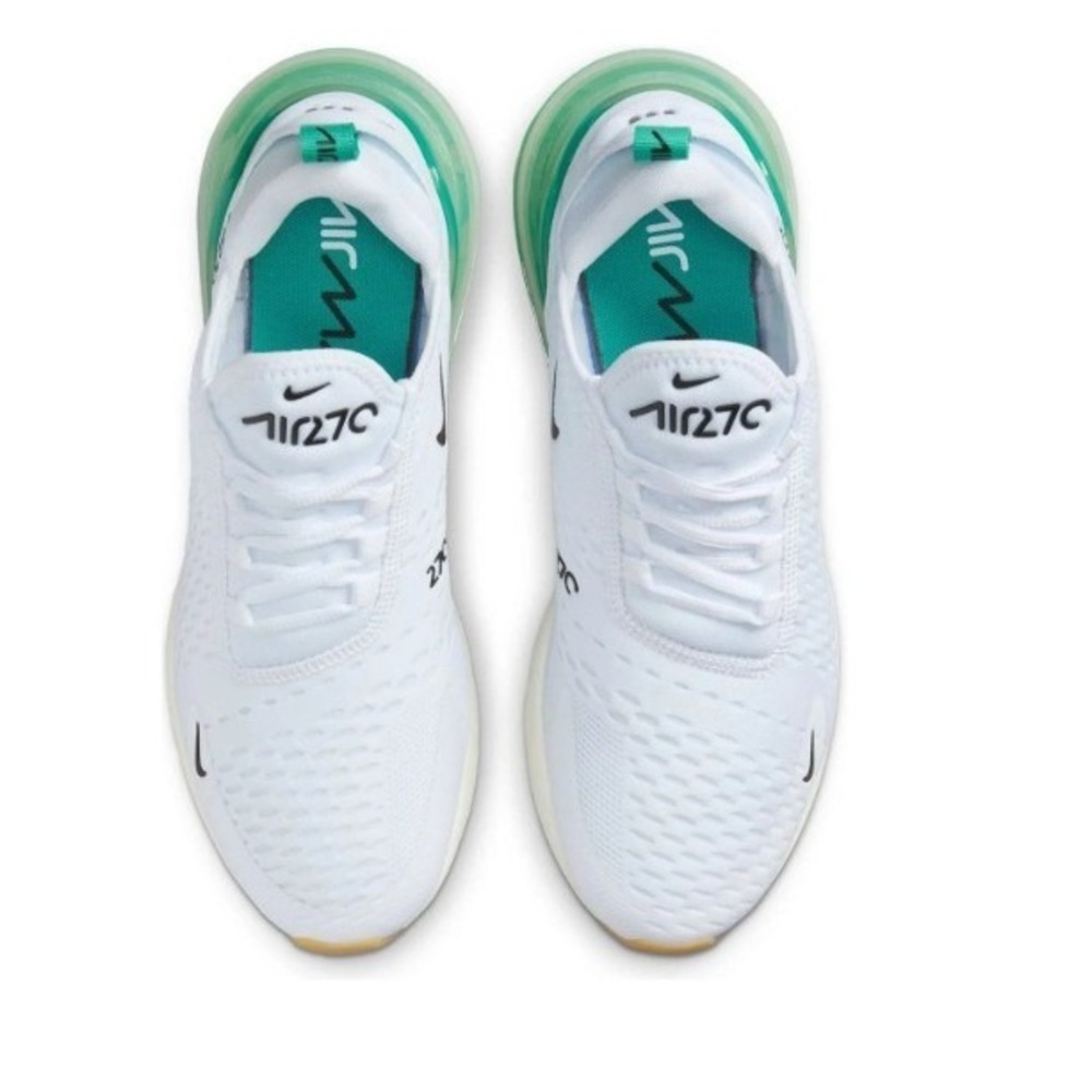 Nike Womens Air Max 270 White Stadium Green Black AH6789-125 Size 7.5 - Picture 4 of 6